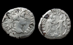 Commodus, Denarius, Hercules and Africa, Sold!
